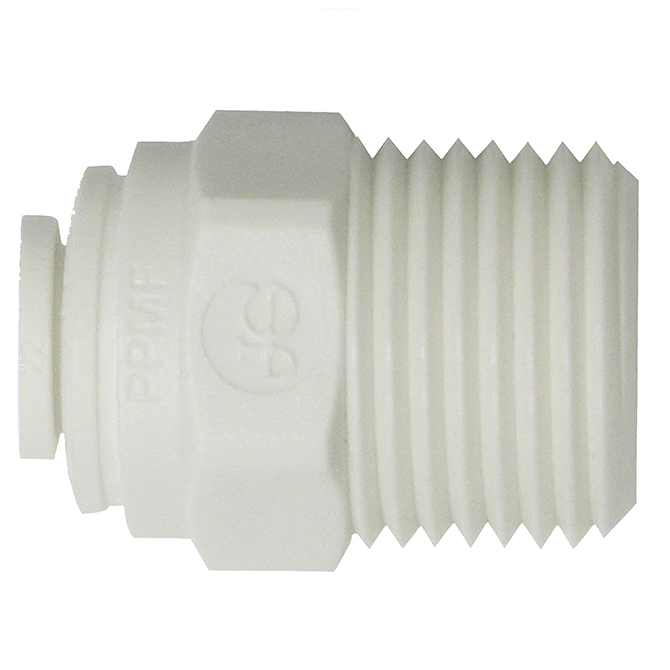 (image for) John Guest PI011221S Male Connector 3/8 Tube x 1/8 MPT (10)